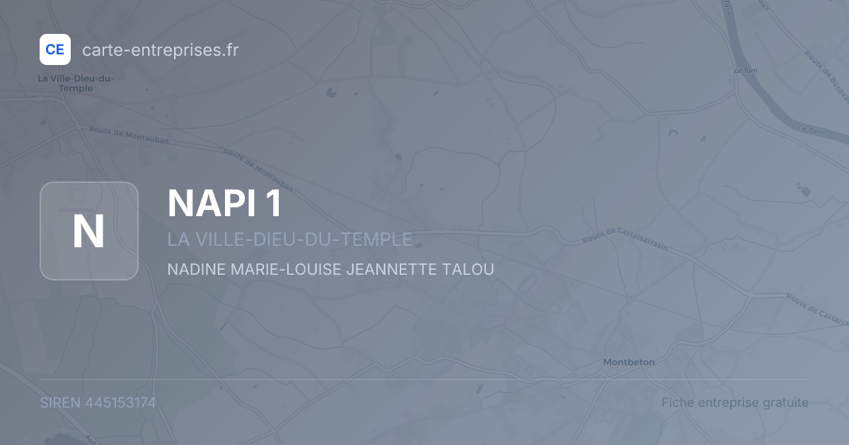 NAPI 1 — 445153174 — fiche entreprise