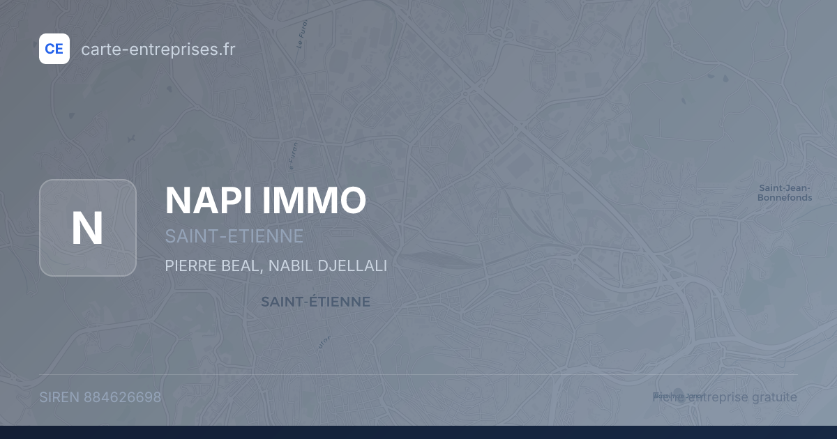 NAPI IMMO — 884626698 — fiche entreprise