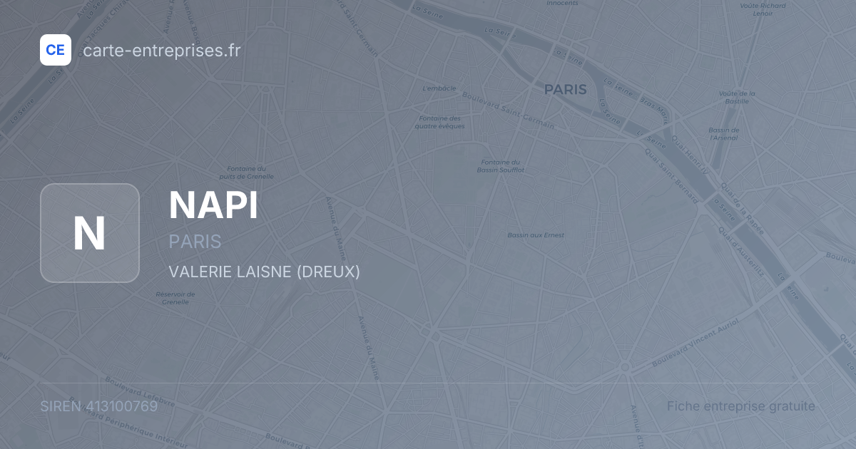 NAPI — 413100769 — fiche entreprise