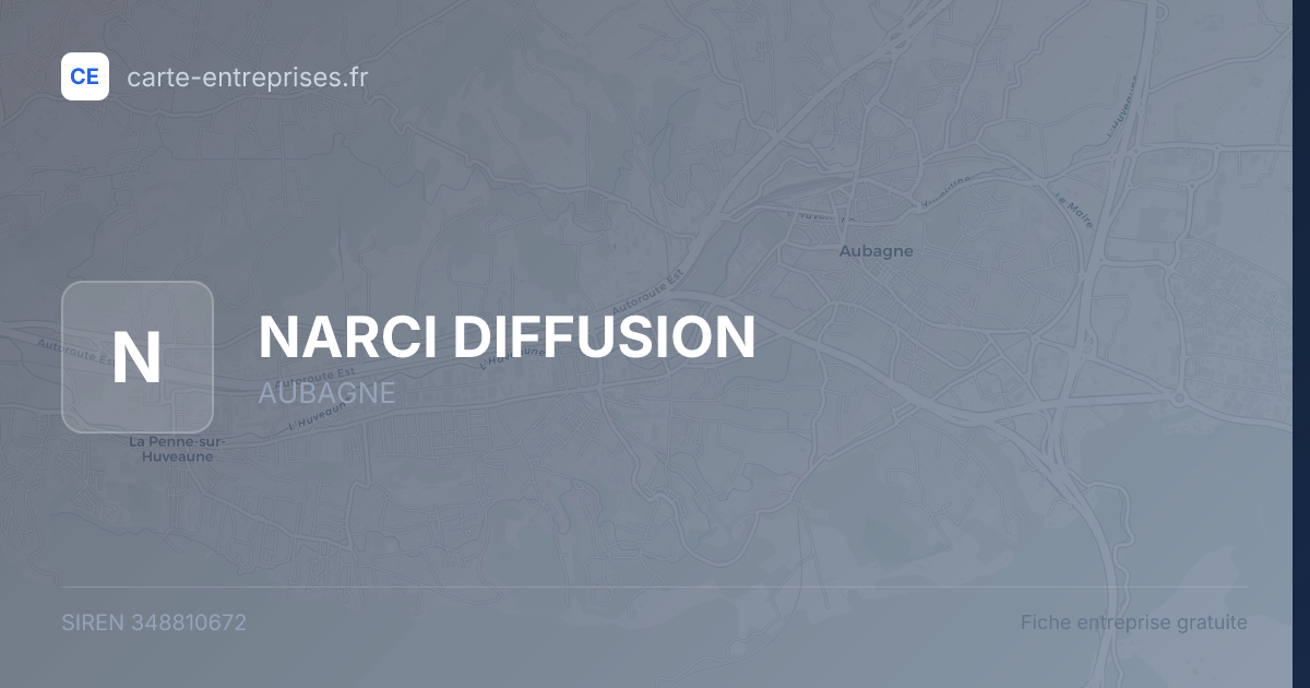NARCI DIFFUSION — 348810672 — fiche entreprise