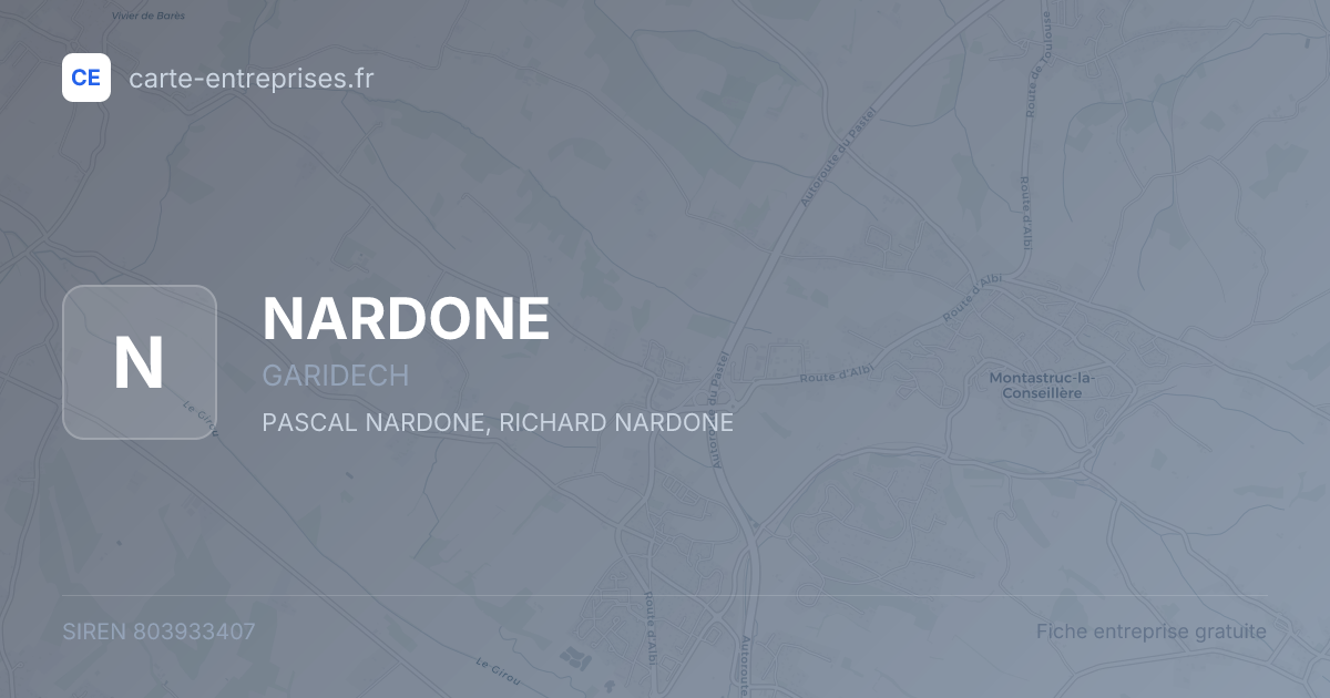 NARDONE — 803933407 — fiche entreprise