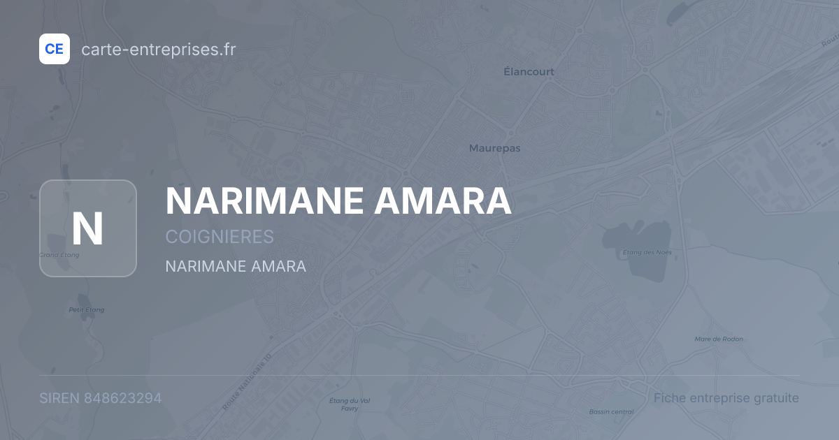NARIMANE AMARA — 848623294 — fiche entreprise