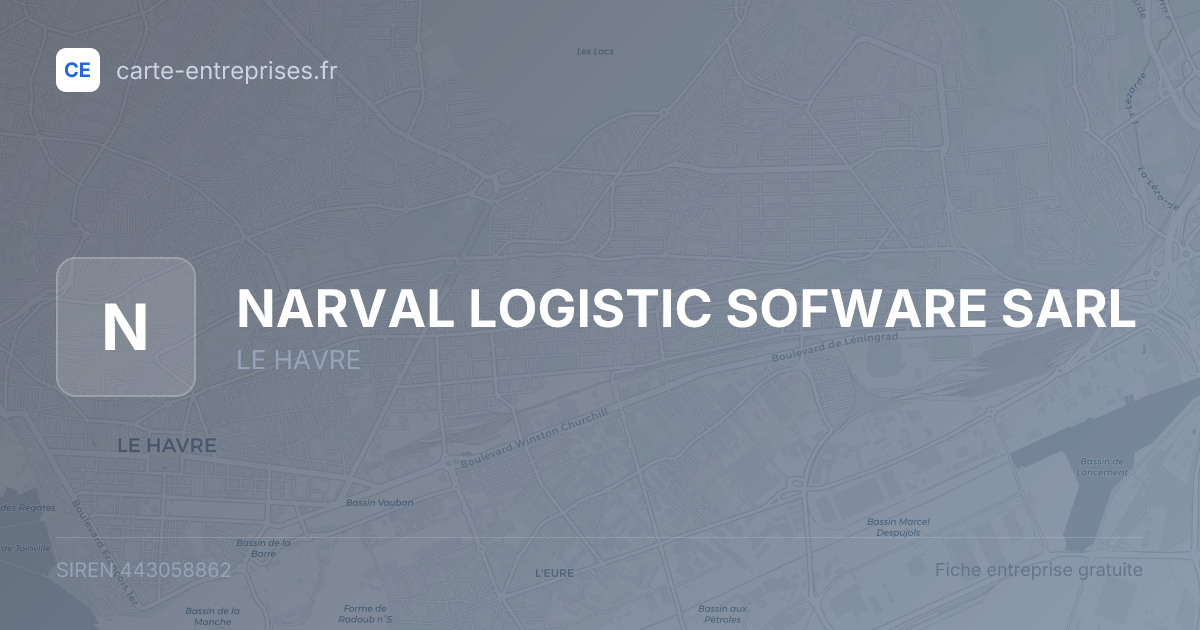 NARVAL LOGISTIC SOFWARE SARL — 443058862 — fiche entreprise