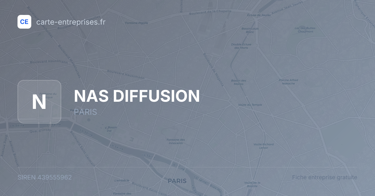 NAS DIFFUSION — 439555962 — fiche entreprise