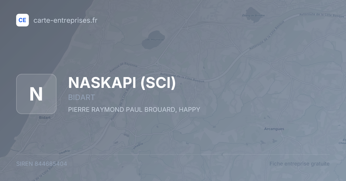 NASKAPI (SCI) — 844685404 — fiche entreprise