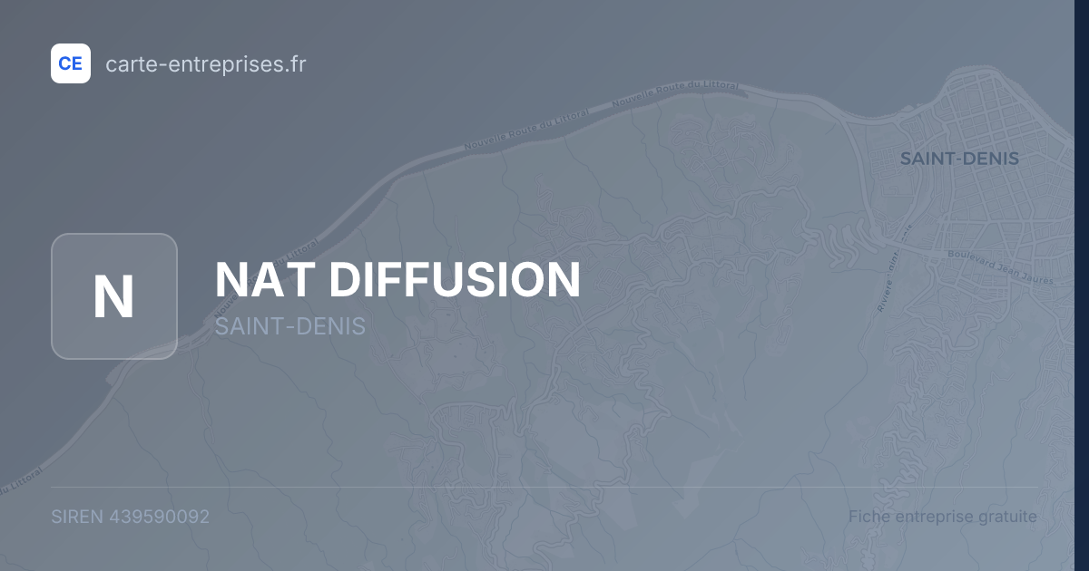 NAT DIFFUSION — 439590092 — fiche entreprise