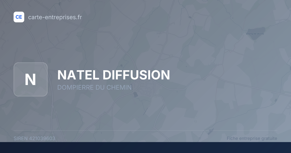 NATEL DIFFUSION — 421039603 — fiche entreprise