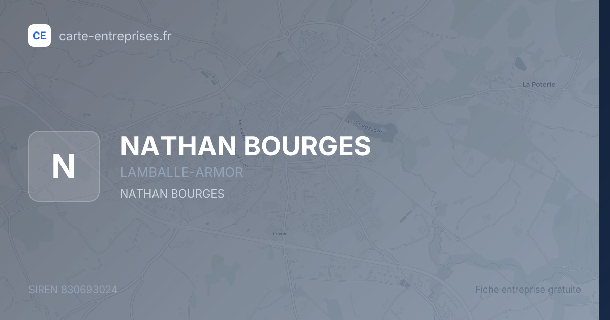 NATHAN BOURGES — 830693024 — fiche entreprise