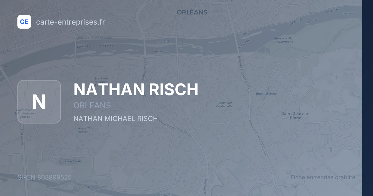 NATHAN RISCH — 803899525 — fiche entreprise