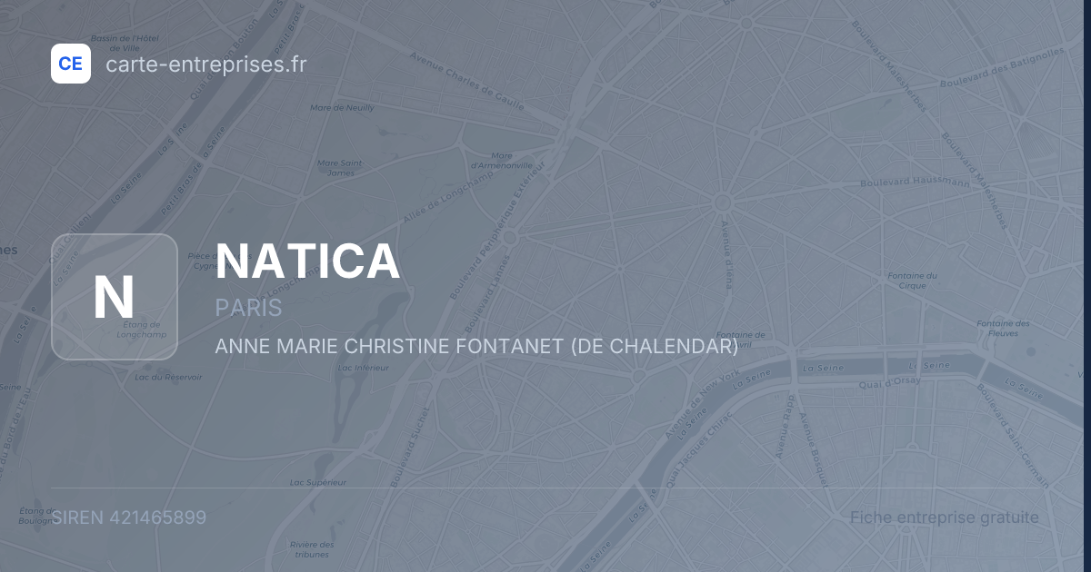 NATICA — 421465899 — fiche entreprise