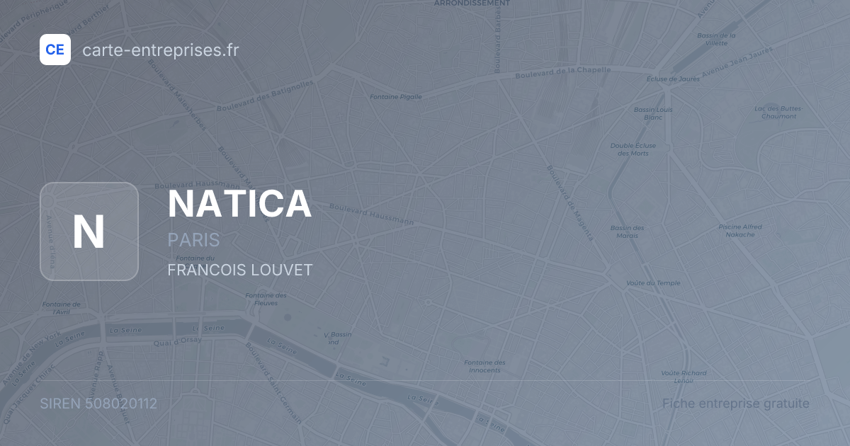 NATICA — 508020112 — fiche entreprise