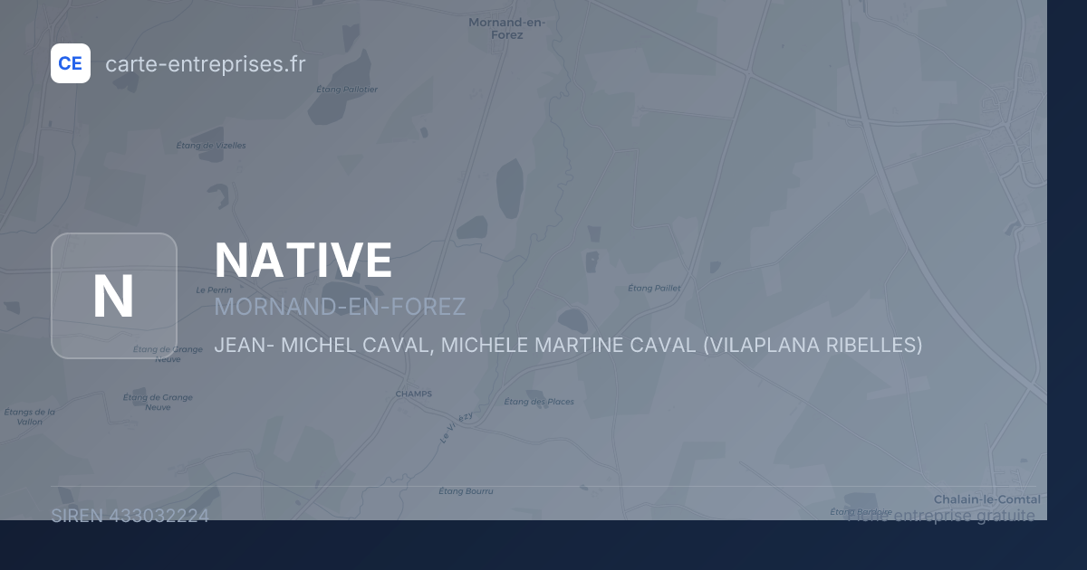 NATIVE — 433032224 — fiche entreprise