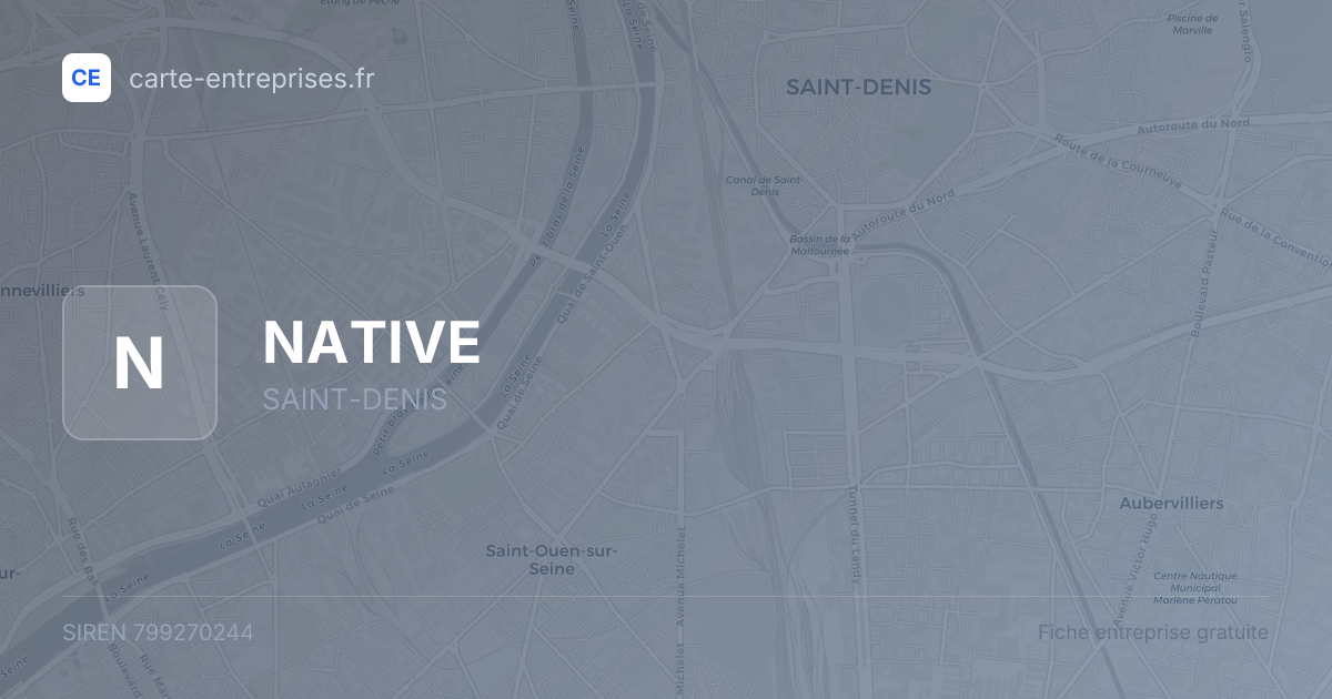 NATIVE — 799270244 — fiche entreprise