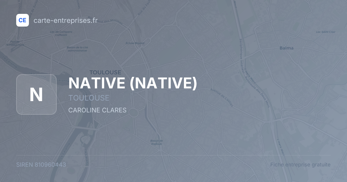 NATIVE — 810960443 — fiche entreprise