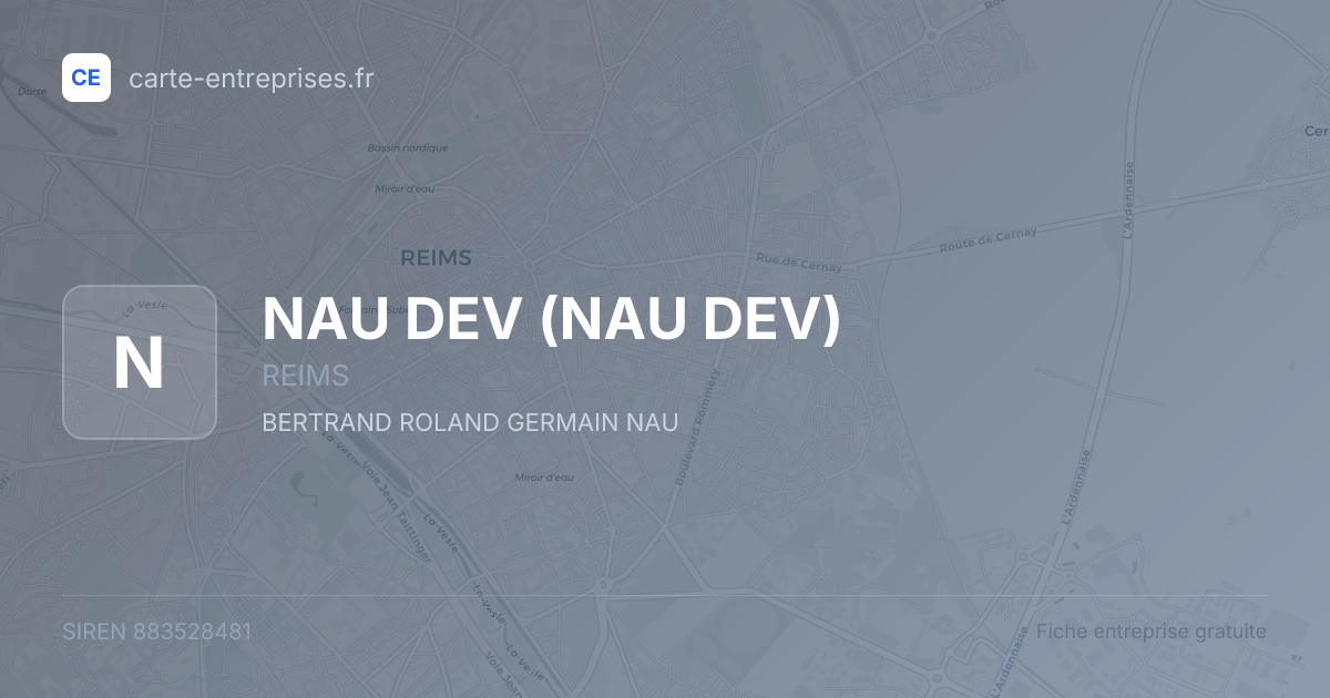 NAU DEV — 883528481 — fiche entreprise