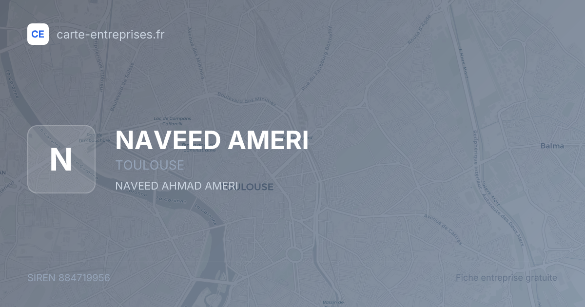 NAVEED AMERI — 884719956 — fiche entreprise
