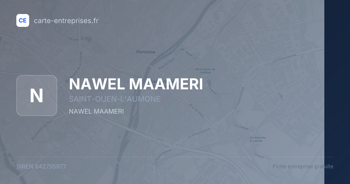 NAWEL MAAMERI — 842755977 — fiche entreprise