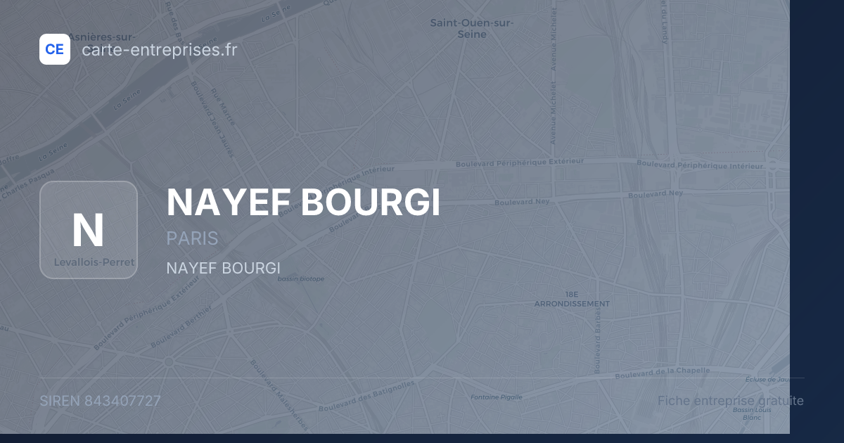 NAYEF BOURGI — 843407727 — fiche entreprise