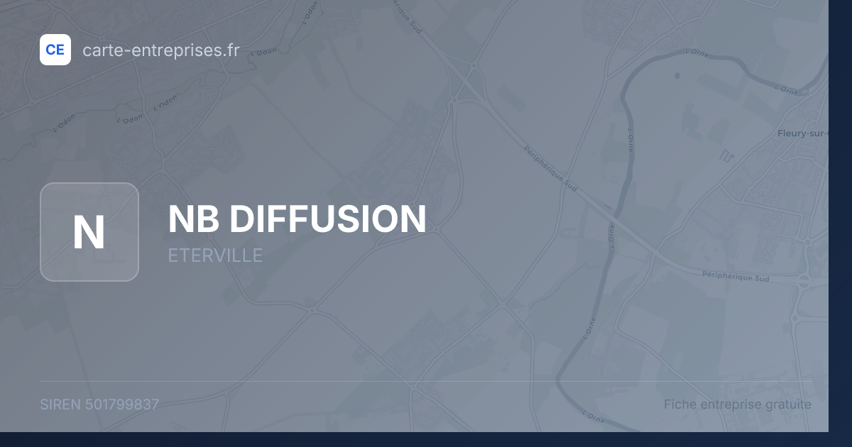 NB DIFFUSION — 501799837 — fiche entreprise