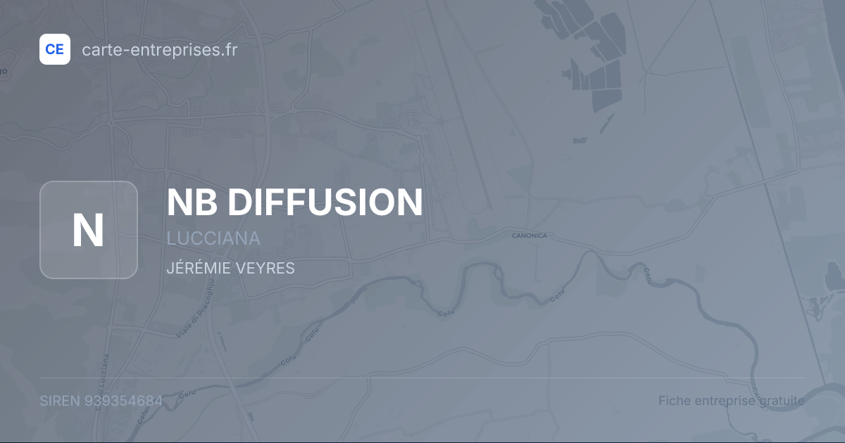 NB DIFFUSION — 939354684 — fiche entreprise