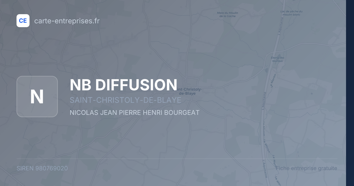 NB DIFFUSION — 980769020 — fiche entreprise