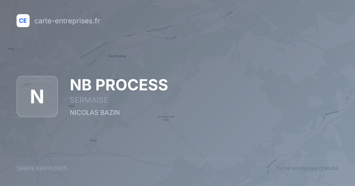 NB PROCESS — 894140805 — fiche entreprise