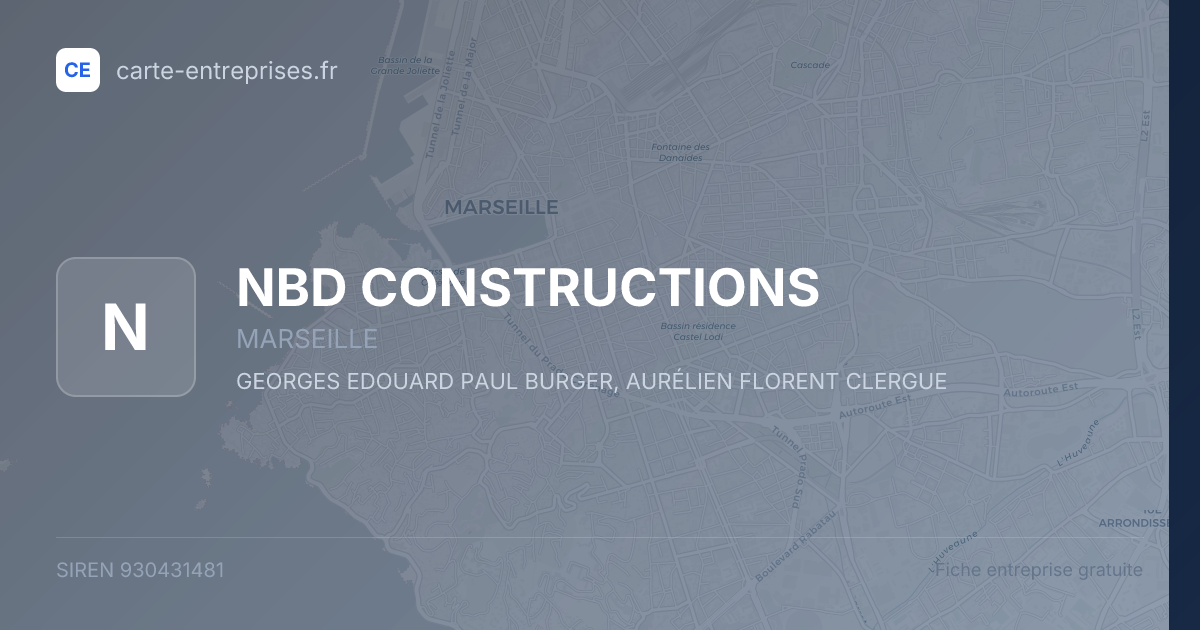 NBD CONSTRUCTIONS — 930431481 — fiche entreprise