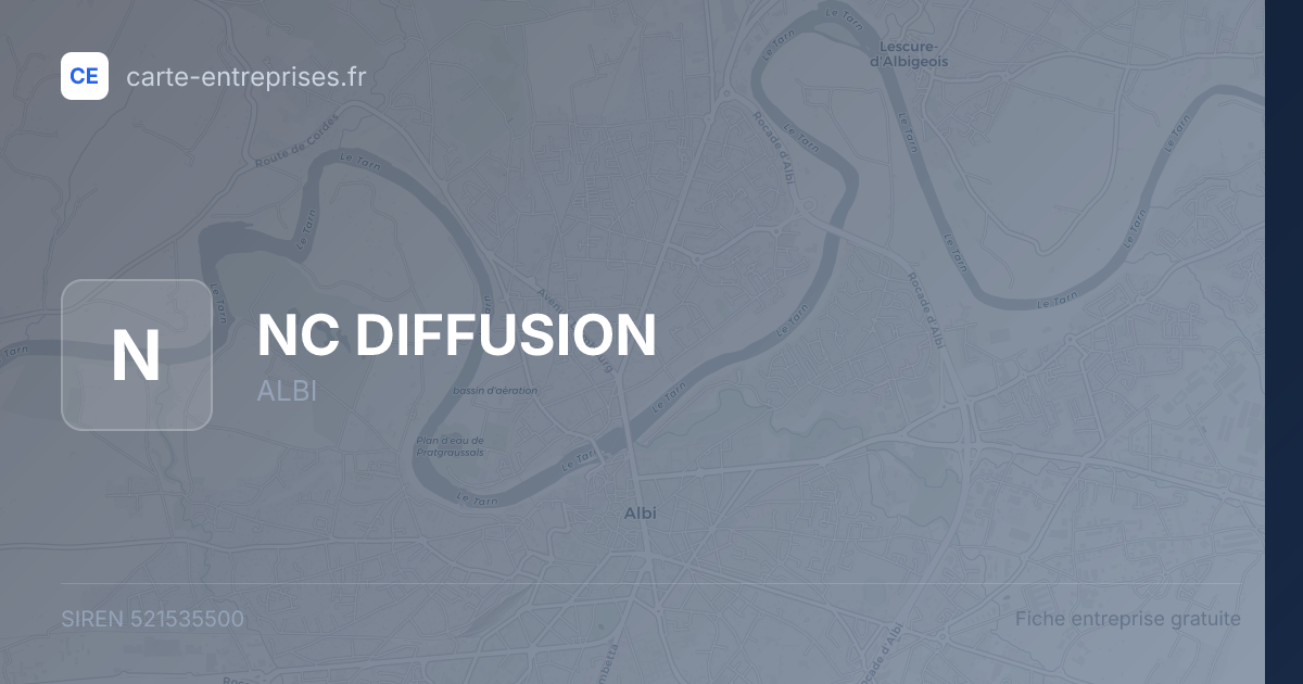 NC DIFFUSION — 521535500 — fiche entreprise