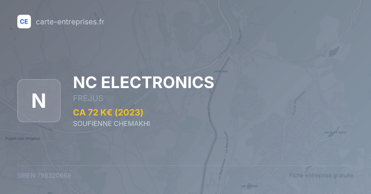 NC ELECTRONICS — 798320669 — fiche entreprise
