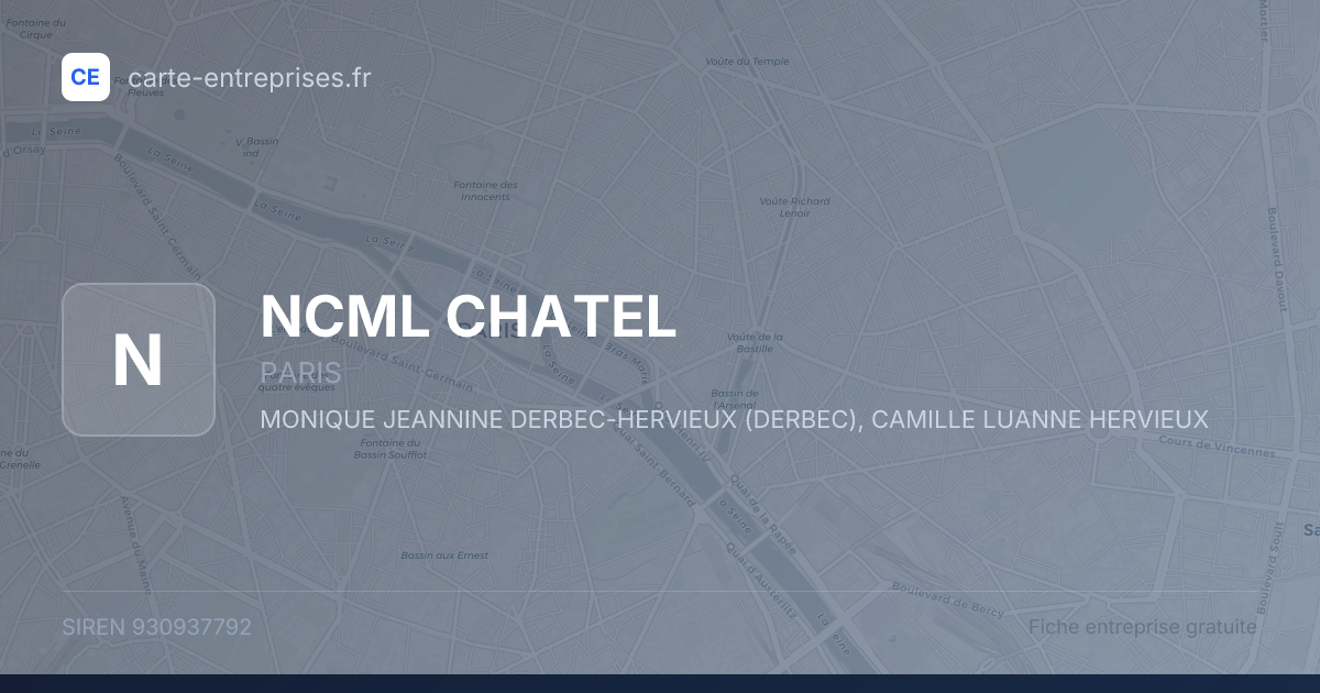 NCML CHATEL — 930937792 — fiche entreprise