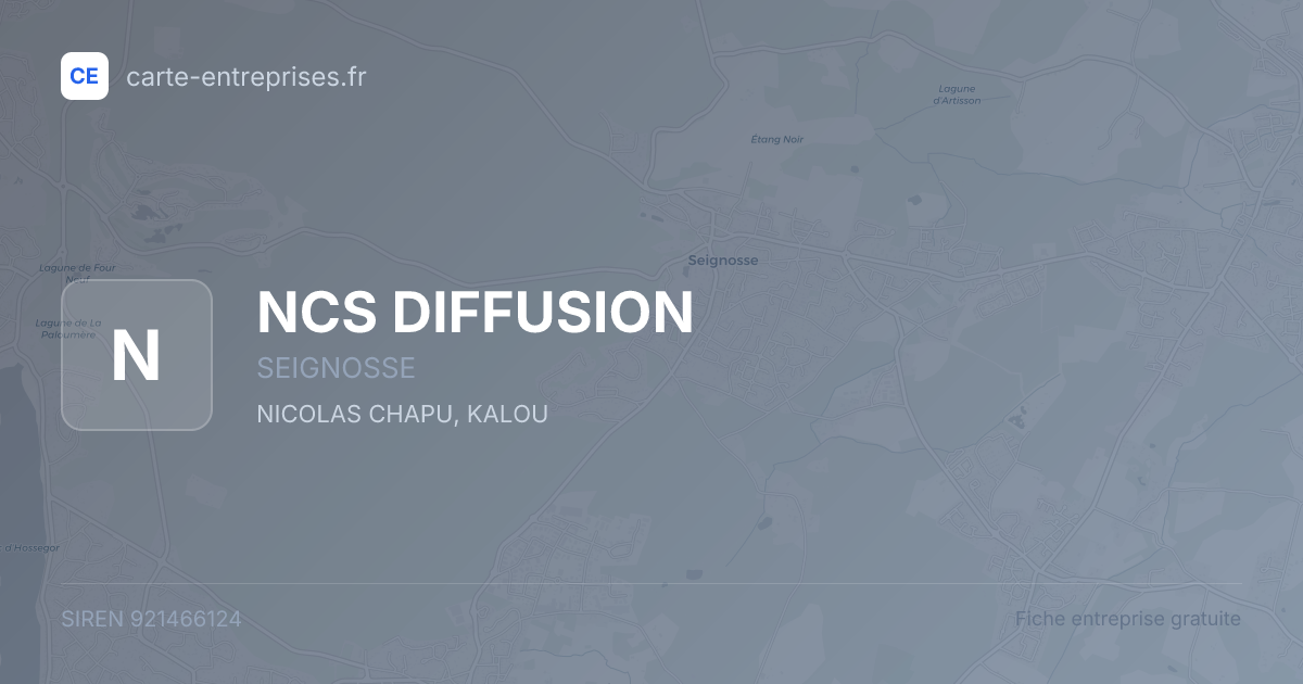 NCS DIFFUSION — 921466124 — fiche entreprise