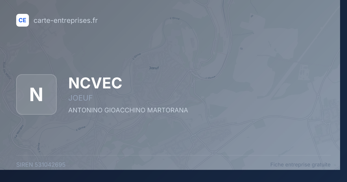 NCVEC — 531042695 — fiche entreprise