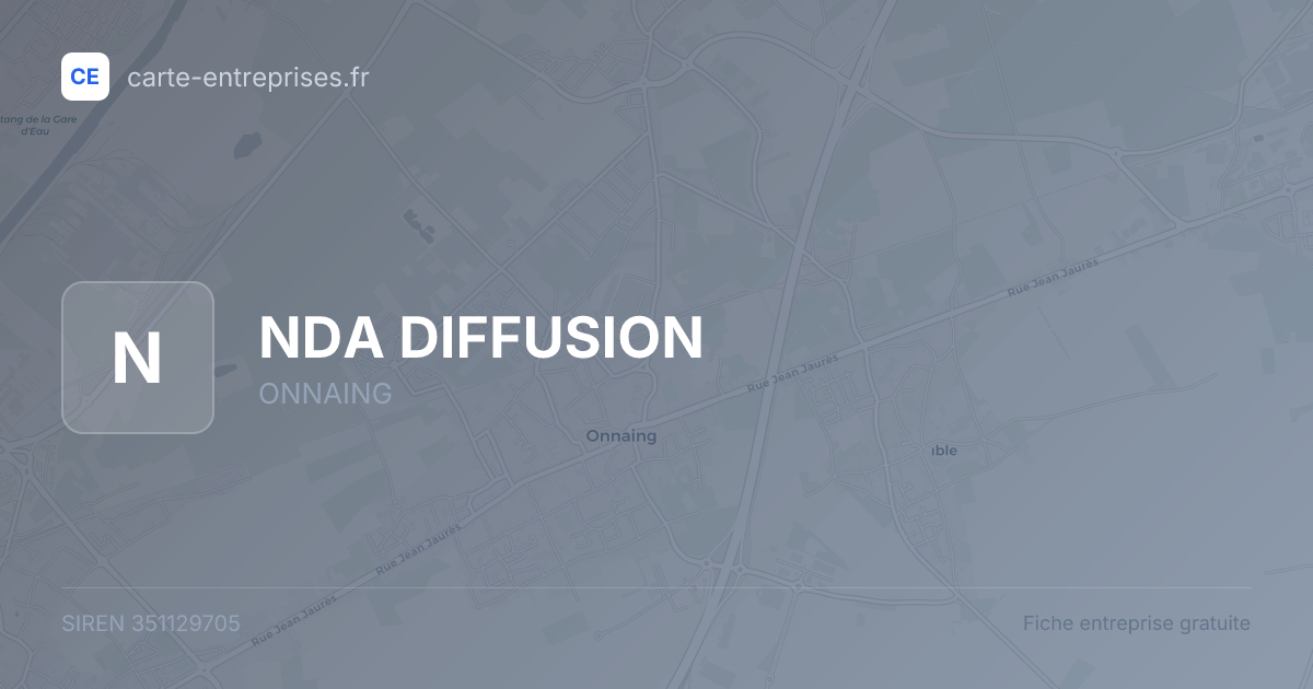 NDA DIFFUSION — 351129705 — fiche entreprise