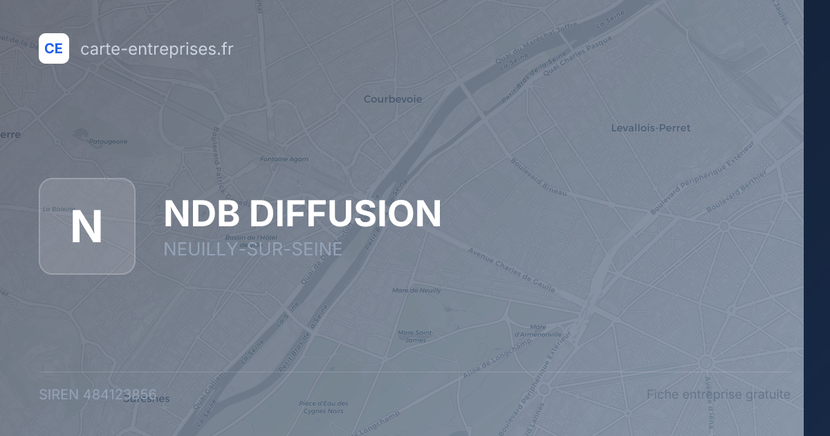 NDB DIFFUSION — 484123856 — fiche entreprise