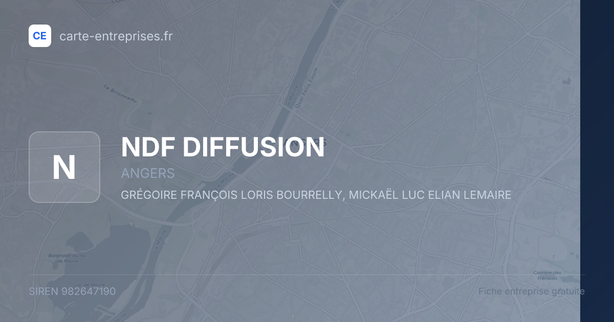 NDF DIFFUSION — 982647190 — fiche entreprise