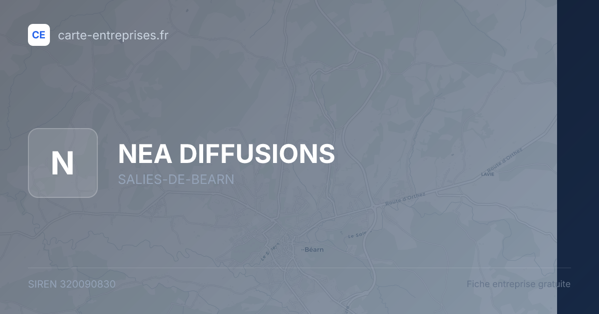 NEA DIFFUSIONS — 320090830 — fiche entreprise