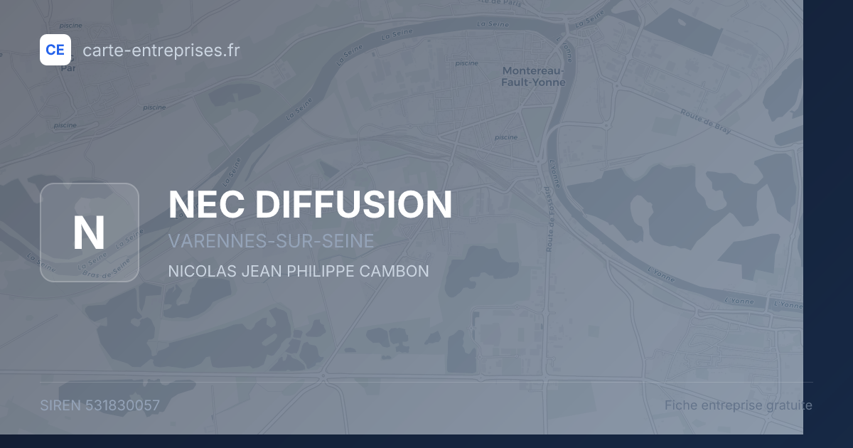 NEC DIFFUSION — 531830057 — fiche entreprise