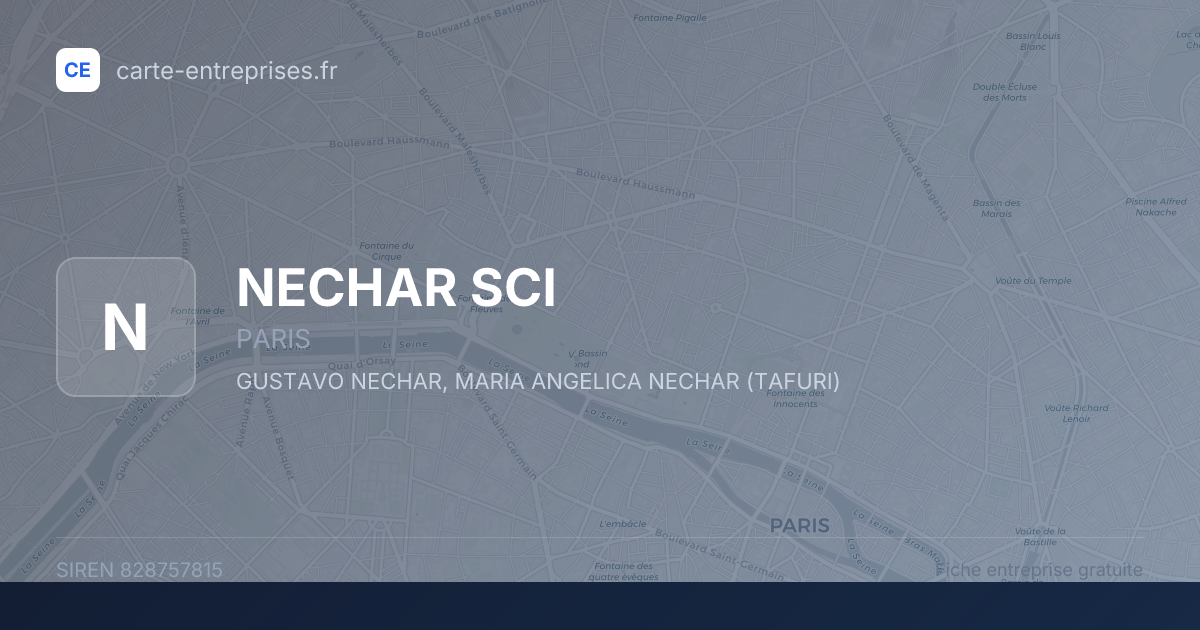 NECHAR SCI — 828757815 — fiche entreprise