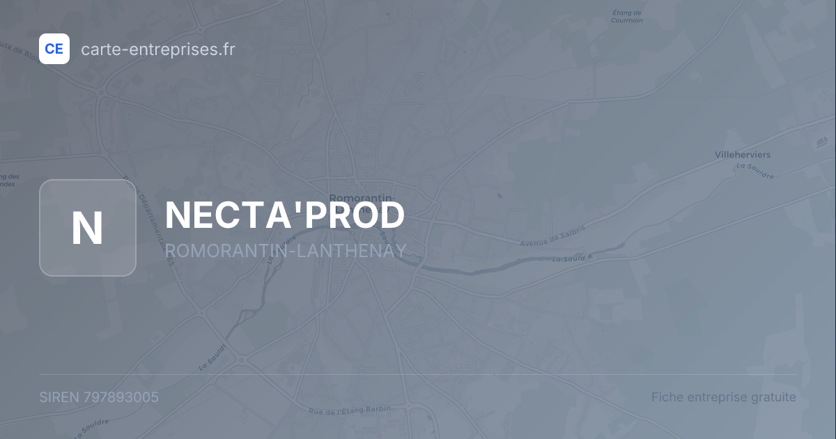 NECTA'PROD — 797893005 — fiche entreprise