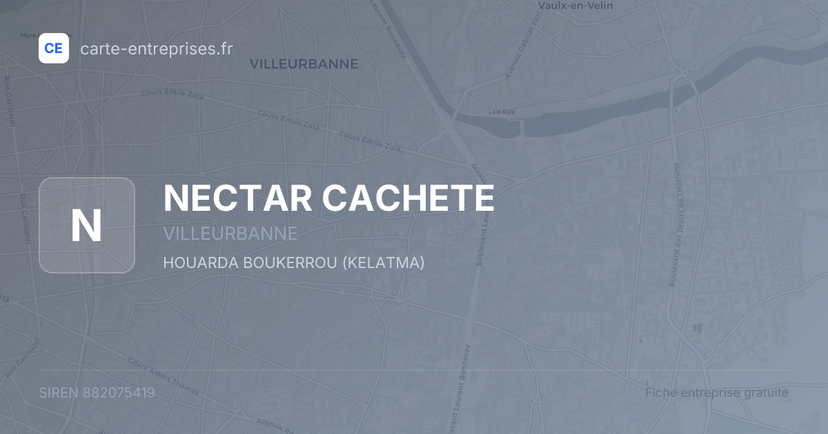 NECTAR CACHETE — 882075419 — fiche entreprise