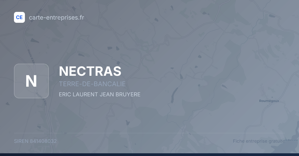 NECTRAS — 841408032 — fiche entreprise