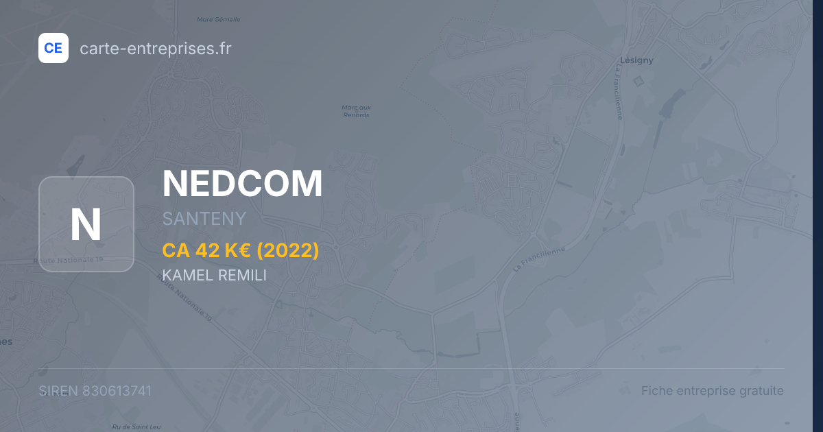 NEDCOM — 830613741 — fiche entreprise