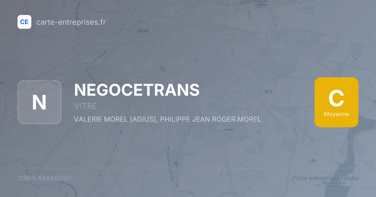 NEGOCETRANS — 434460051 — fiche entreprise