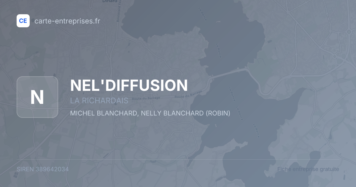 NEL'DIFFUSION — 389642034 — fiche entreprise