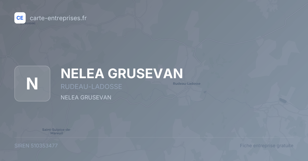 NELEA GRUSEVAN — 510353477 — fiche entreprise
