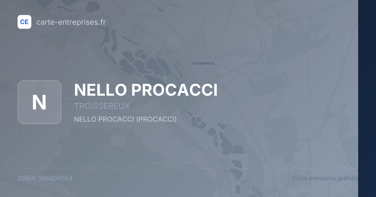NELLO PROCACCI — 306406554 — fiche entreprise