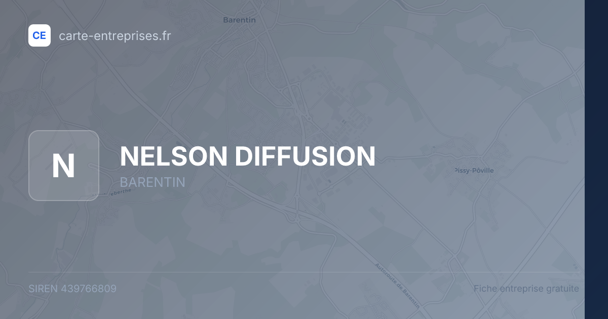 NELSON DIFFUSION — 439766809 — fiche entreprise