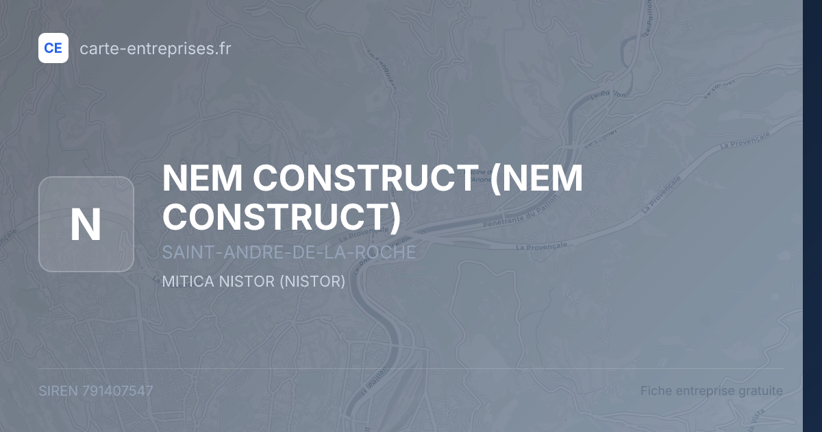 NEM CONSTRUCT — 791407547 — fiche entreprise