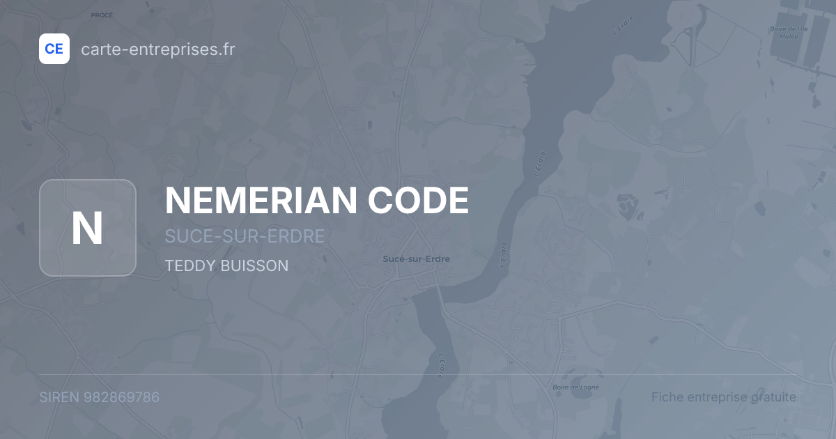 NEMERIAN CODE — 982869786 — fiche entreprise