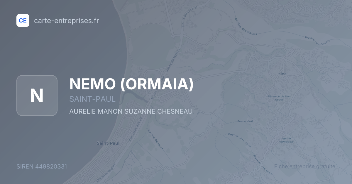 NEMO (ORMAIA) — 449820331 — fiche entreprise